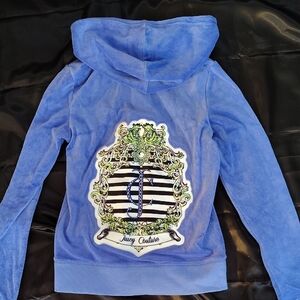Juicy Couture Royal Blue Velour Hoodie